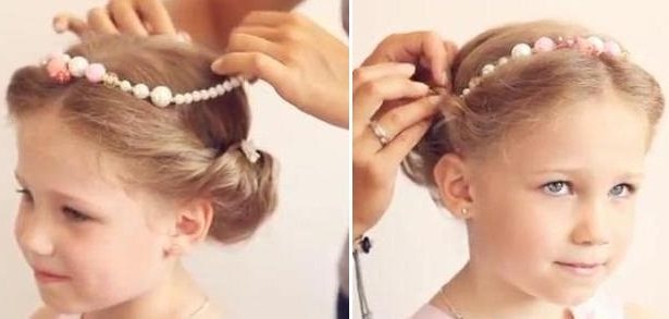 Греческая прическа для девочки